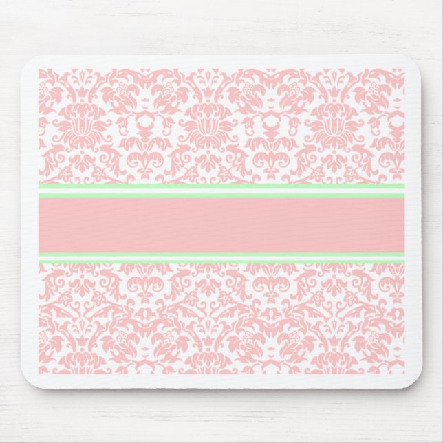 Tapis De Souris Damas rose (Devant)