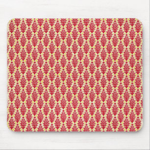 Tapis De Souris damask07-redyellow RED YELLOW DOMMASK MODÈLE