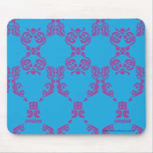 Tapis De Souris Damask Purple-Aqua