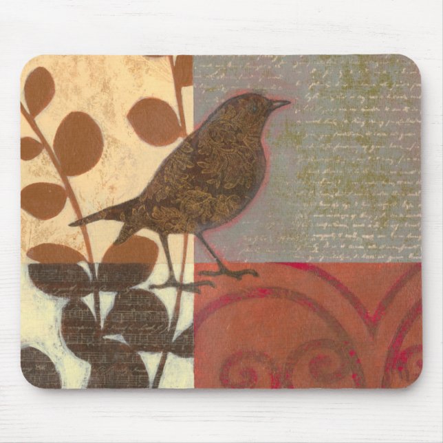 Tapis De Souris Damask Sparrow (Devant)