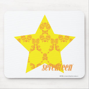 Tapis De Souris Damassé 3 jaune-orange