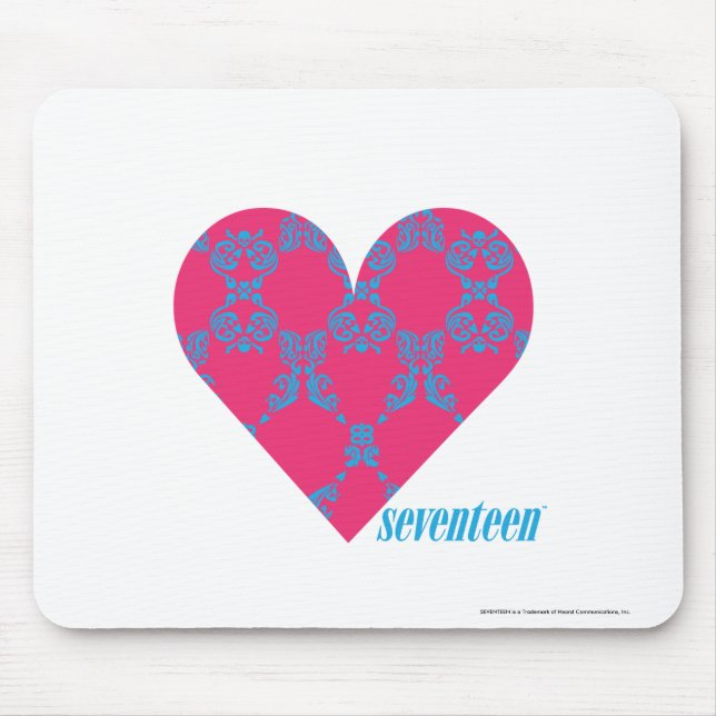 Tapis De Souris Damassé 4 Aqua-Magenta (Devant)