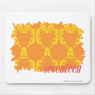 Tapis De Souris Damassé 4 jaune-orange
