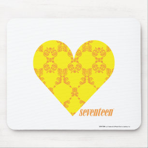 Tapis De Souris Damassé 4 jaune-orange