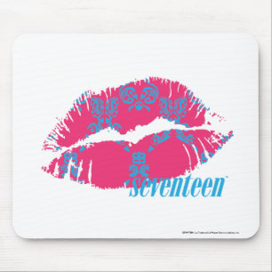 Tapis De Souris Damassé Aqua-Magenta