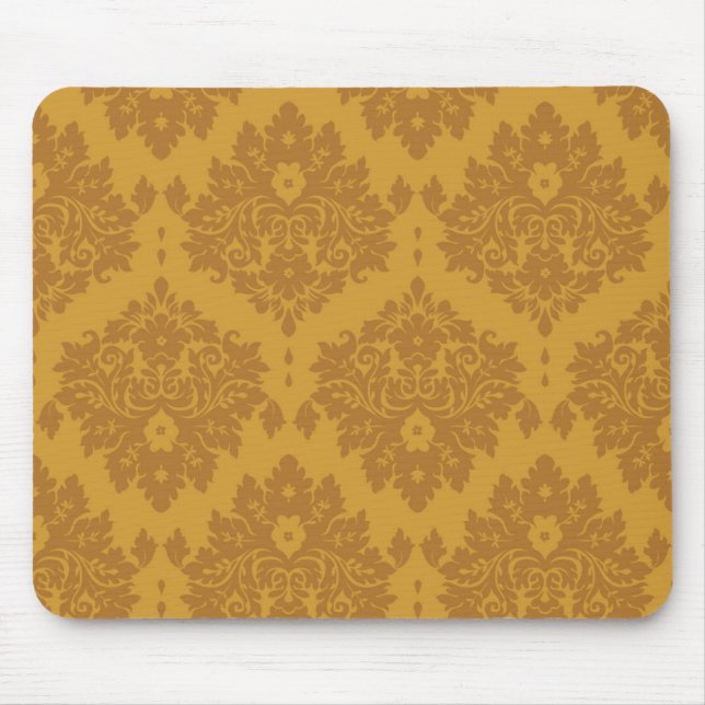 Tapis De Souris Damassé d'or de luxe (Devant)