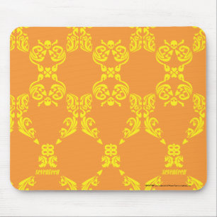 Tapis De Souris Damassé jaune-orange