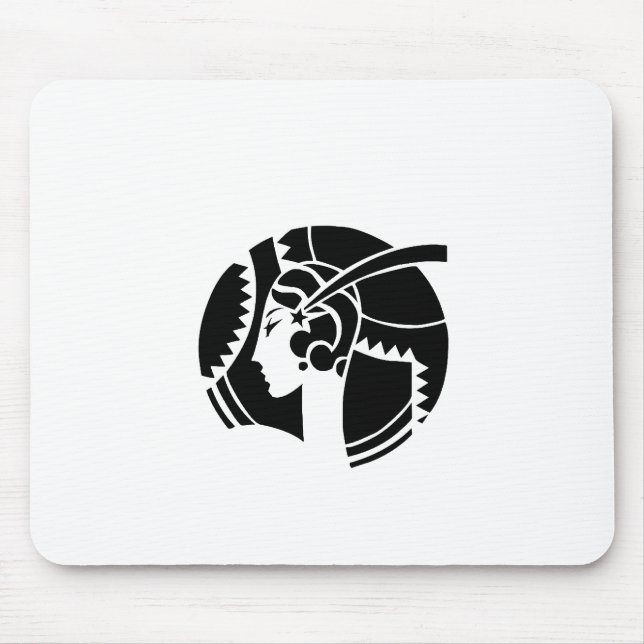 Tapis De Souris Dame Art déco (Devant)