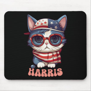 Tapis De Souris Dame De Chat Sans Enfant Pour Kamala Harris Dames 
