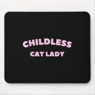 Tapis De Souris Dame de chat sans enfants 2024 Millennial 1