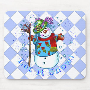 Tapis De Souris Dame de neige Bonhomme de neige