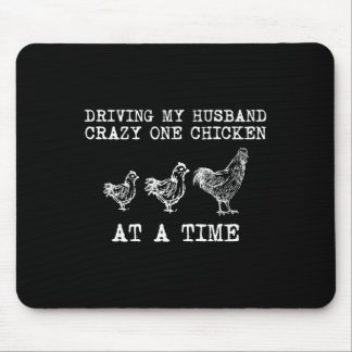 Tapis De Souris Dame de poulet folle Funny Chicken Small_1