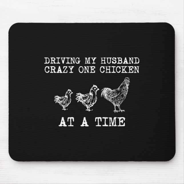 Tapis De Souris Dame de poulet folle Funny Chicken Small_1  (Devant)