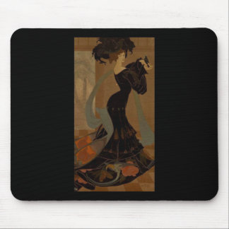 Tapis De Souris Dame en noir