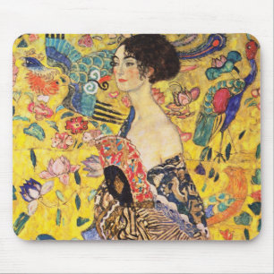 Tapis De Souris Dame Gustav Klimt Avec Ventilateur