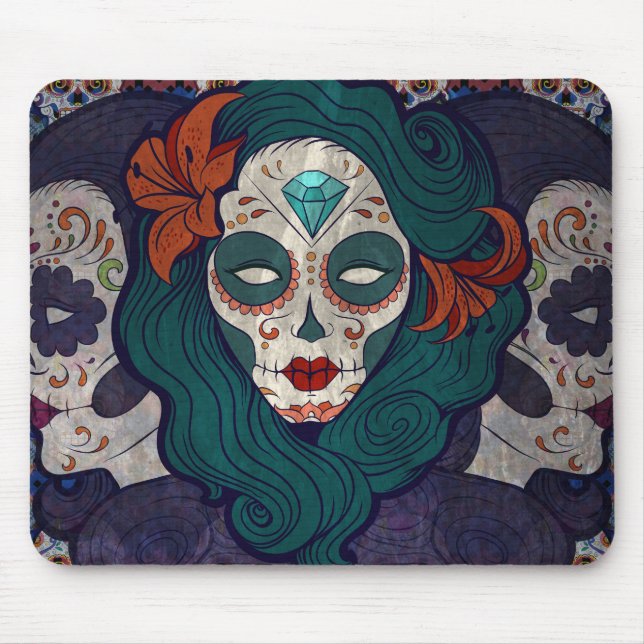 Tapis De Souris Dames crâniennes (Devant)