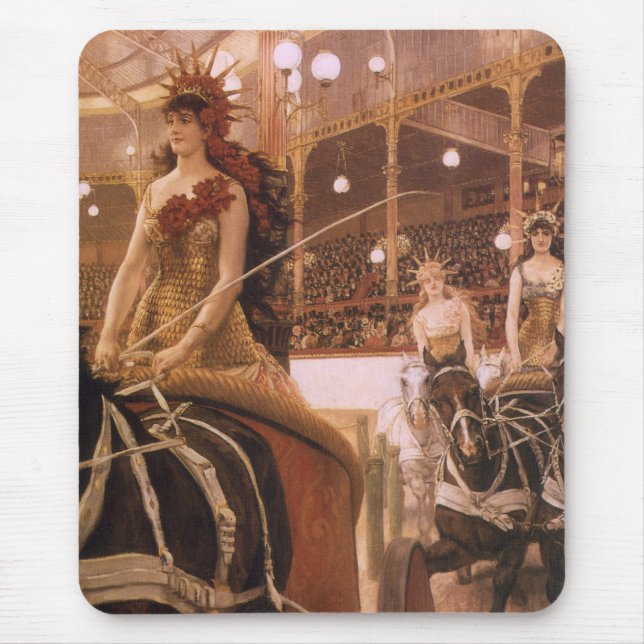 Tapis De Souris Dames des Voitures (alias Cirque) de James Tissot (Devant)
