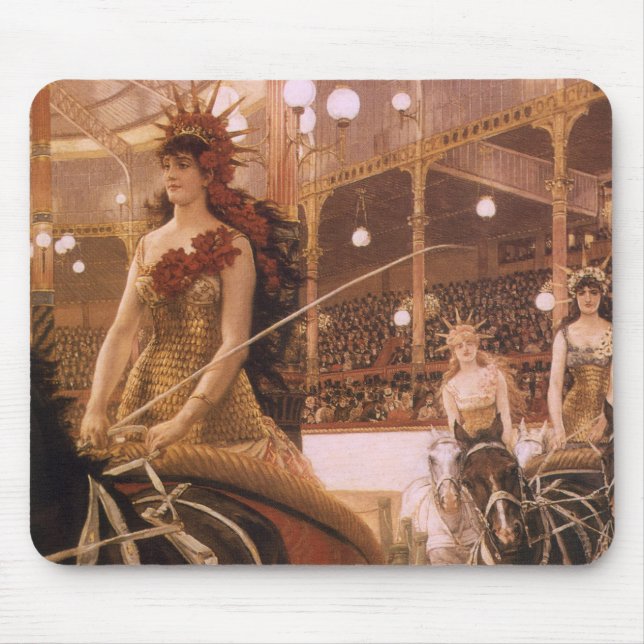 Tapis De Souris Dames des Voitures (alias Cirque) de James Tissot (Devant)