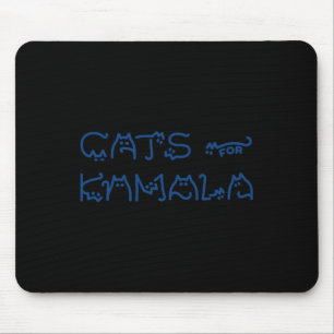 Tapis De Souris Dames Kamala Typographie Chat Alphabet Cute Sim