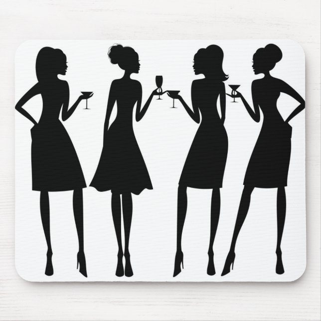 TAPIS DE SOURIS ***DAMES NUIT SORTIE*** MOUSE PAD (Devant)