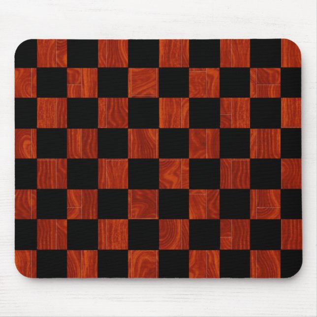 Tapis De Souris Damier en bois (Devant)