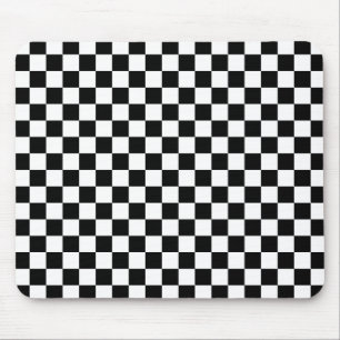 Tapis De Souris Damier noir et blanc