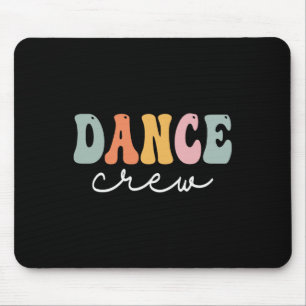 Tapis De Souris Dance Crew Retro Groovy Vintage Happy First Day