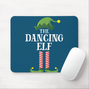 Tapis De Souris Dancing Elf Matching Family Group Christmas Party