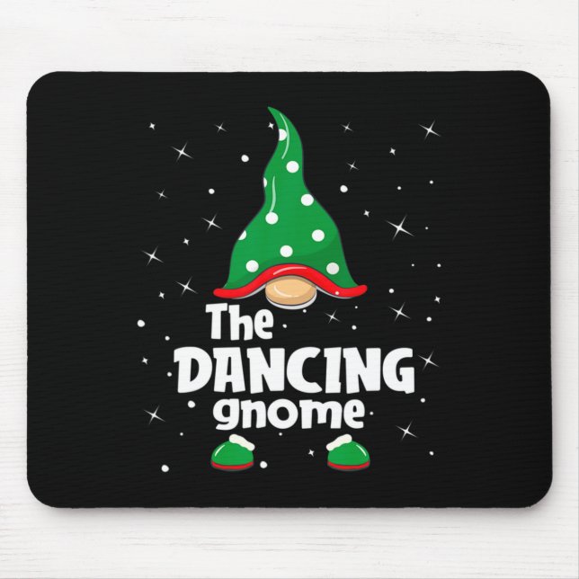Tapis De Souris Dancing Gnome Family Matching Christmas Funny Paja (Devant)