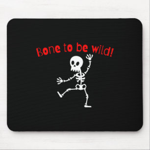 Tapis De Souris Dancing Skeleton Halloween Funny Bone Wild