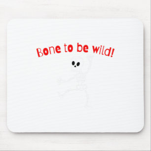 Tapis De Souris Dancing Skeleton Halloween Funny Bone Wild