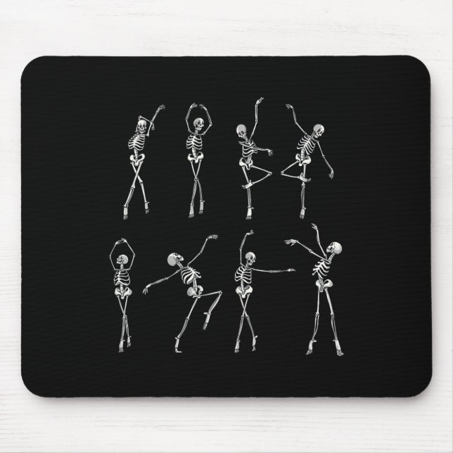 Tapis De Souris Dancing Skeleton Llerinas Halloween Costume Llet G (Devant)