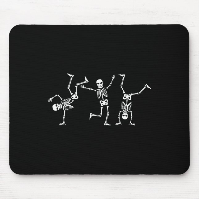 Tapis De Souris Dancing Skeletons Dance Challenge Halloween effray (Devant)