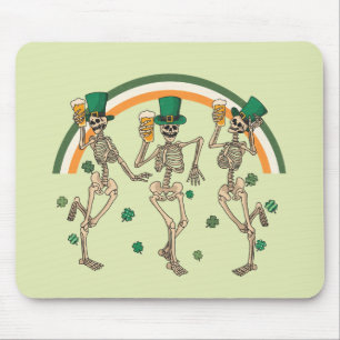 Tapis De Souris Dancing Skeletons St Patrick