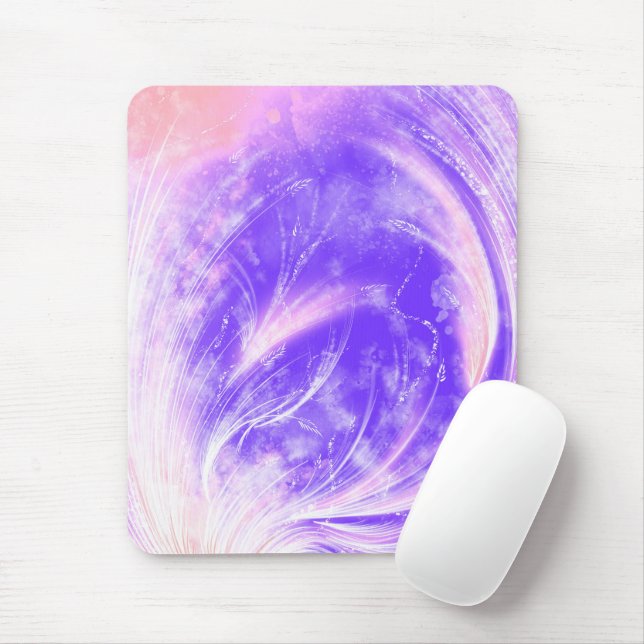 Tapis De Souris Dandelions Abstraits et lucioles (Avec souris)