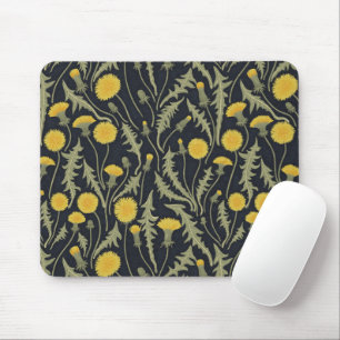 Tapis De Souris Dandelions, vert, jaune et noir
