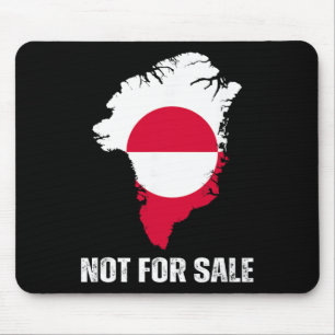 Tapis De Souris Danemark Drapeau Le Groenland n'est pas à vendre A
