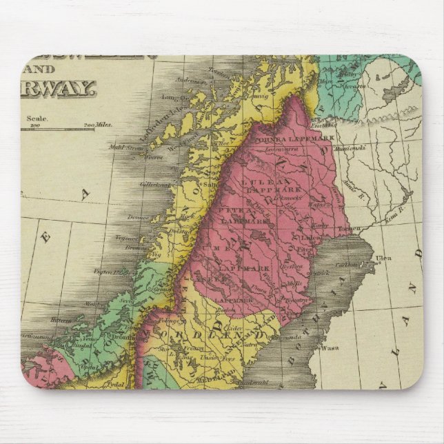 Tapis De Souris Danemark, Suède Et Norvège (Devant)