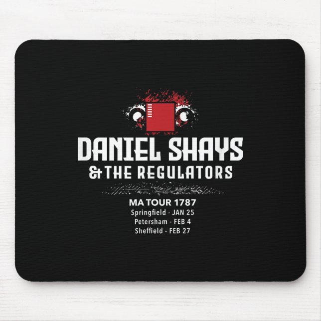 Tapis De Souris Daniel Shays Machusetts Histoire (Devant)