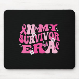 Tapis De Souris Dans Mon Époque Survivante Pink Ribbon Cancer du S