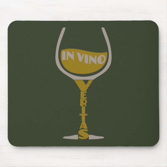 Tapis De Souris Dans Vino Veritas mousepad personnalisé (Devant)
