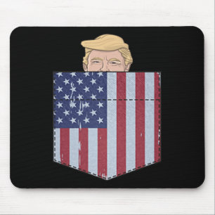 Tapis De Souris Dans votre sac Drôle Trump 2024 Poche de Pékin