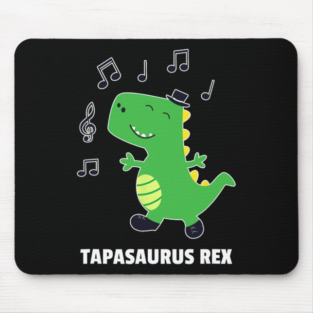 Tapis De Souris Danse à claquettes -tapasaurus Rex-dinosaure Cadea (Devant)