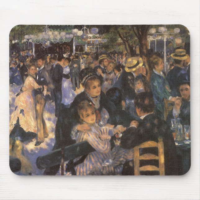 Tapis De Souris Danse au Moulin de la Galette par Pierre Renoir (Devant)