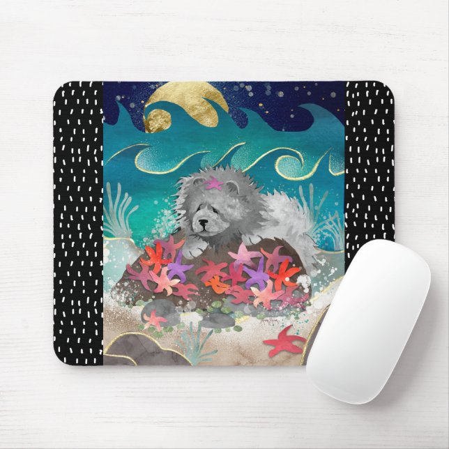 Tapis De Souris DANSE AVEC LE STARZ Blue Chow - Mousepad (Avec souris)