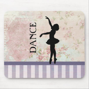 Tapis De Souris Danse - Ballerina Silhouette sur Arrière - plan Vi