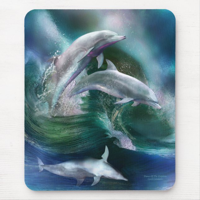 Tapis De Souris Danse de l'art Mousepad de dauphins (Devant)