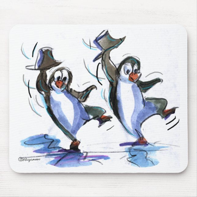Tapis De Souris Danse de pingouins (Devant)