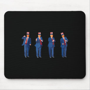 Tapis De Souris Danse de Trump 4 juillet Trump 2025 _1
