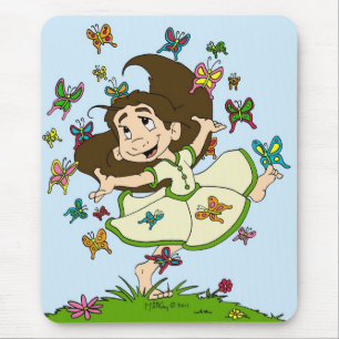 Tapis De Souris Danse des papillons